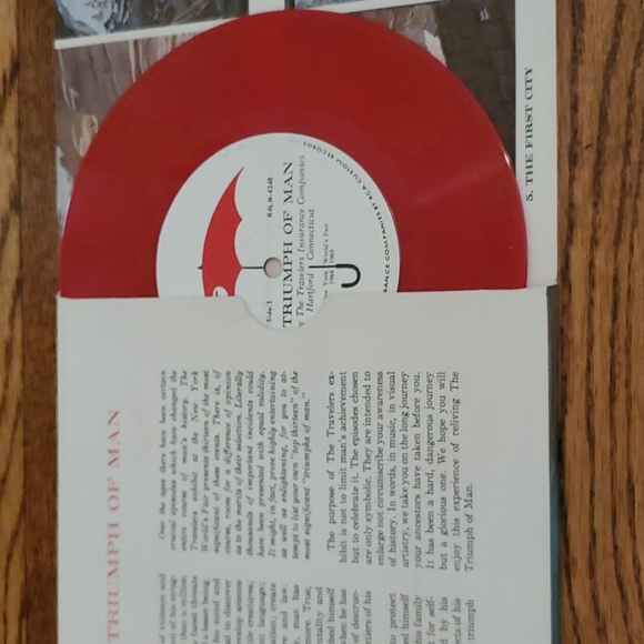 Vtg, 1964-1965 New York World's Fair Souvenir Triumph of Man Record Set - Picture 11 of 16